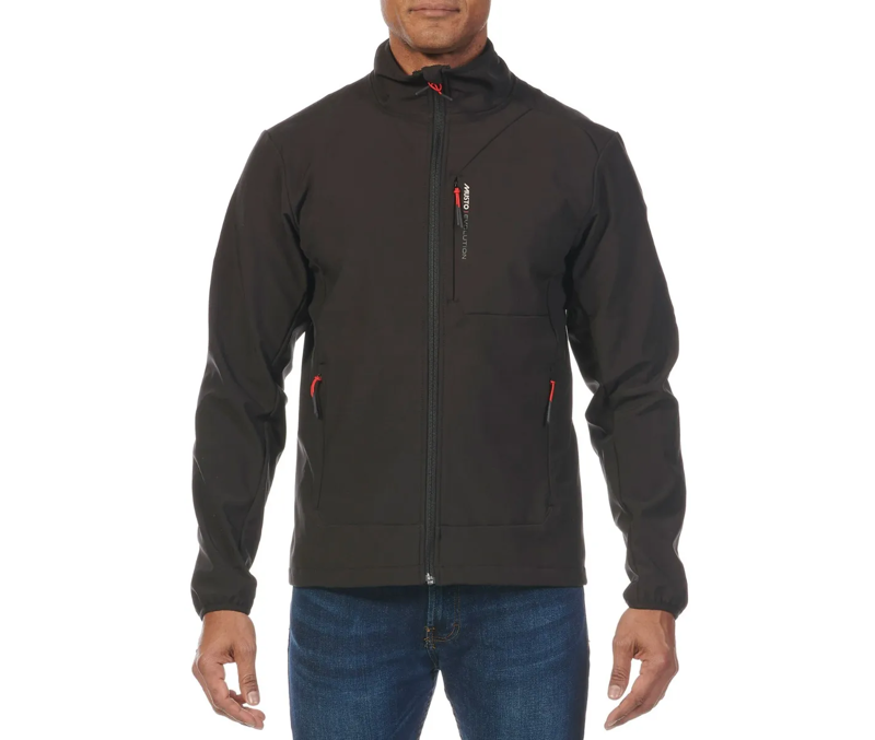 Musto Men's Evo Softshell Full Zip Shower Resistant Jacket Black Medium-2